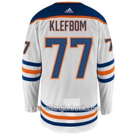 Män Ishockey Edmonton Oilers Tröja OSCAR KLEFBOM 77 Adidas Vit Authentic